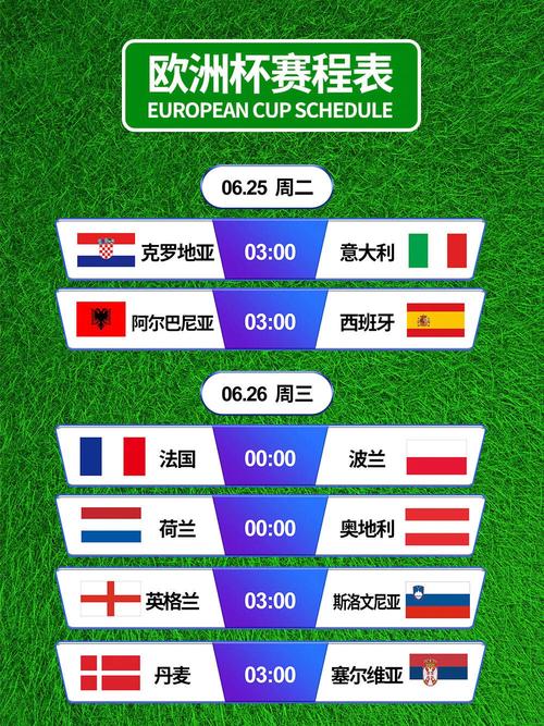 欧洲杯赛程2021时间表，欧洲杯赛程2021赛程结束时间？